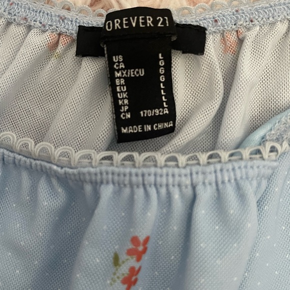 baby blue mesh shirt - Picture 2 of 4